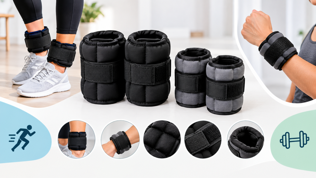 Women’s Home Workout Equipment Ankle and Wrist Weights