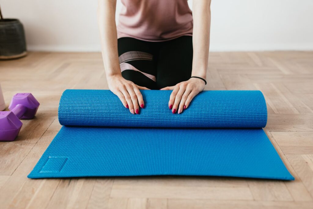 Women’s Home Workout Equipment Yoga or Exercise Mat